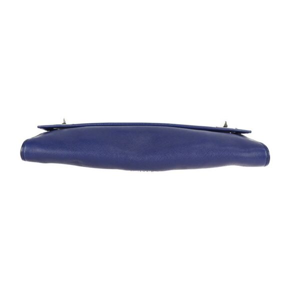 Prada Saffiano Blue Leather Clutch Bag (Pre-Owned) - Picture 3 of 9